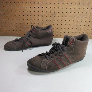 Adidas womens brown pink suede Neo chukka boots 8.5 M G53728 EUC